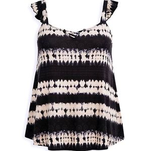 Torrid SUPER SOFT V-NECK LACE-UP RUFFLE TANK Size 5x